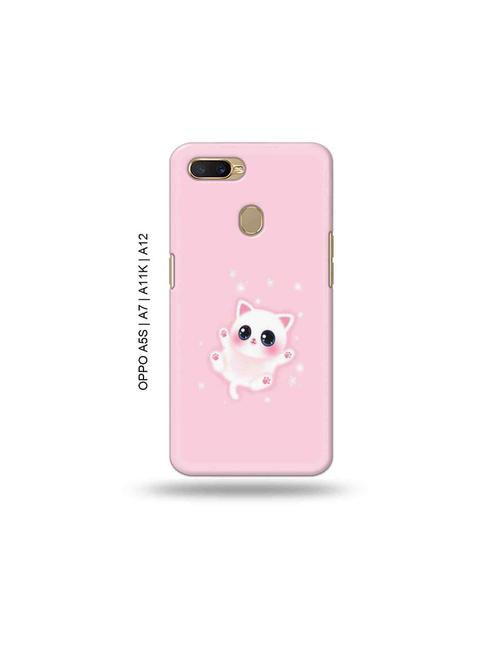 cute kitty back cover compatible with oppo a5s, oppo a7, oppo a11k, oppo a12 - 18965970 - Very Small Image - 1