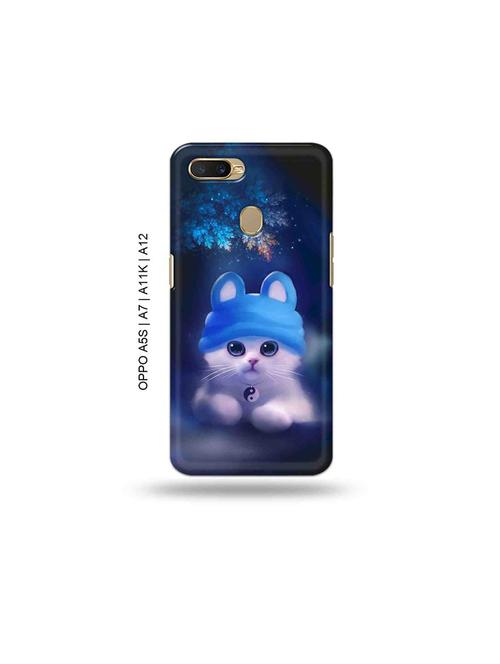 cute cat back cover compatible with oppo a5s, oppo a7, oppo a11k, oppo a12 - 18965973 - Very Small Image - 1