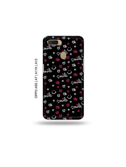 smile doodle back cover compatible with oppo a5s, oppo a7, oppo a11k, oppo a12 - 18965991 - Very Small Image - 1