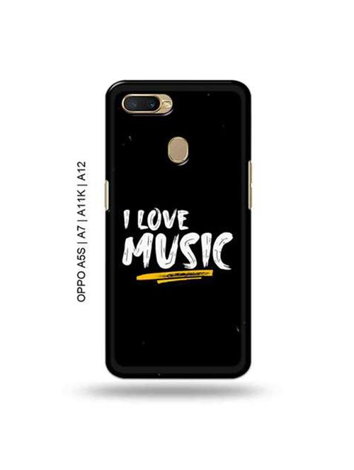 i love music back cover compatible with oppo a5s, oppo a7, oppo a11k, oppo a12 - 18966007 - Very Small Image - 1