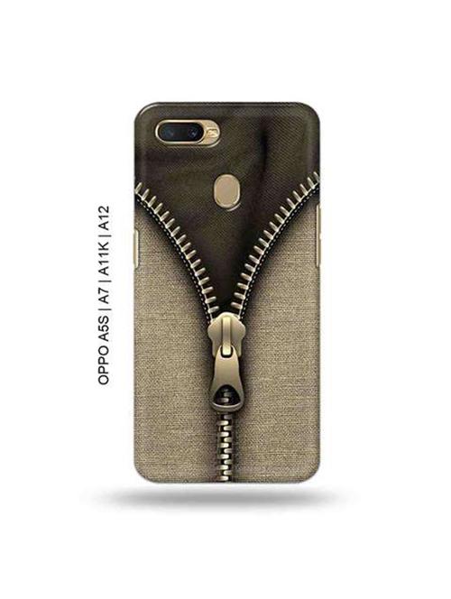 zipper back cover compatible with oppo a5s, oppo a7, oppo a11k, oppo a12 - 18966025 - Very Small Image - 1