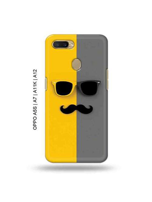 hipster back cover compatible with oppo a5s, oppo a7, oppo a11k, oppo a12 - 18966076 - Very Small Image - 1