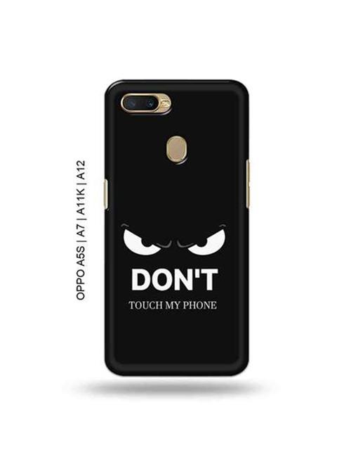 don't touch my phone back cover compatible with oppo a5s, oppo a7, oppo a11k, oppo a12 - 18966085 - Very Small Image - 1