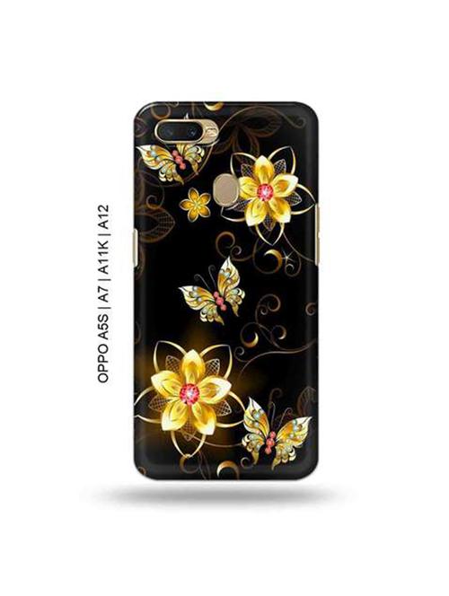 flowers back cover compatible with oppo a5s, oppo a7, oppo a11k, oppo a12 - 18966205 - Very Small Image - 1