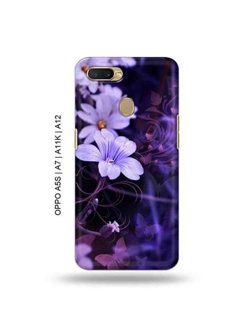 flowers back cover compatible with oppo a5s, oppo a7, oppo a11k, oppo a12 - 18966219 - Very Small Image - 1