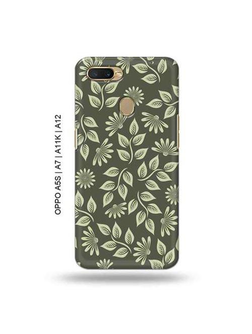 flowers back cover compatible with oppo a5s, oppo a7, oppo a11k, oppo a12 - 18966223 - Very Small Image - 1