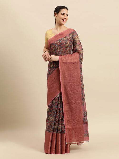 women's self design pink colored saree - 18968320 - Very Small Image - 1