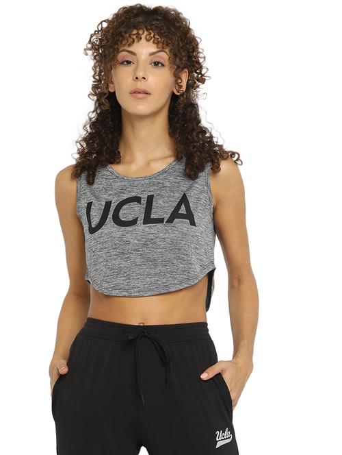 women's chest print round neck t-shirt - 18968360 - Very Small Image - 1