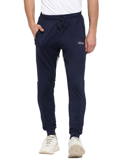 mid rise solid full length track pant - 18968411 - Very Small Image - 1