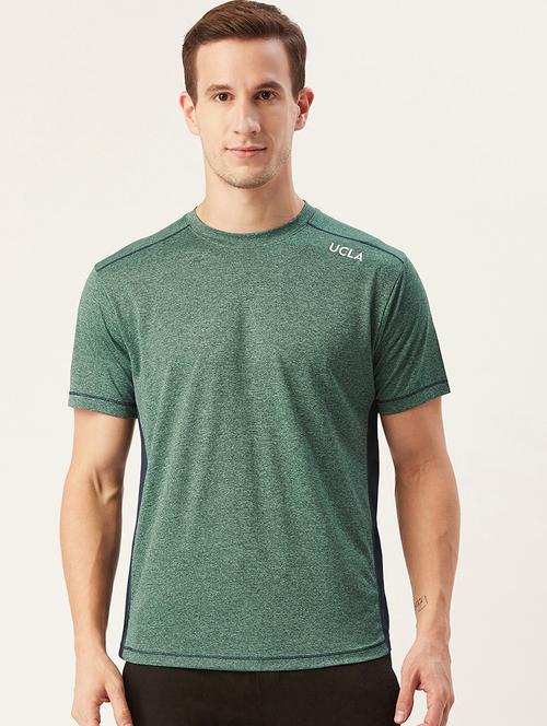 mens round neck solid t-shirt - 18968467 - Very Small Image - 1