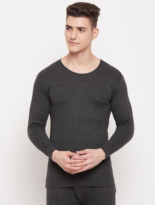grey cotton thermal top - 18968594 - Very Small Image - 1