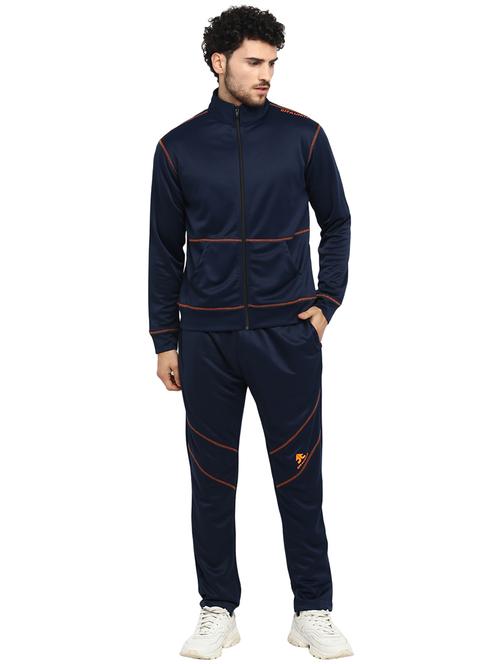 dark blue cotton track suit - 18968994 - Very Small Image - 1
