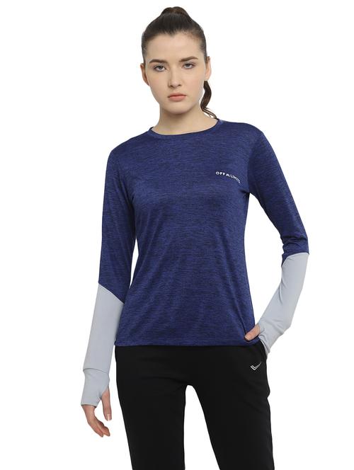 round neck color block regular tee - 18969118 - Very Small Image - 1
