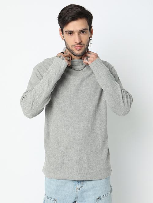 turtle neck solid t-shirt - 18969405 - Very Small Image - 1