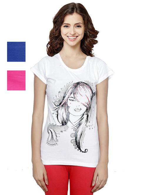 printed regular tee combo - 18971281 - Very Small Image - 1
