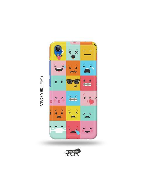 emojies back cover compatible with vivo y90, vivo y91i - 18976448 - Very Small Image - 1