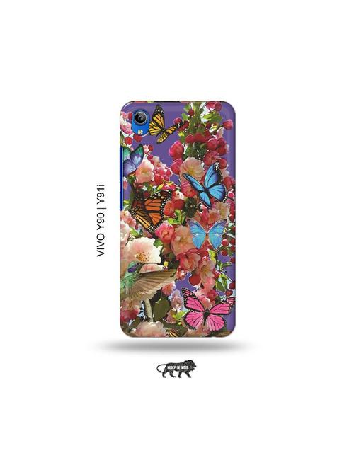 flowers back cover compatible with vivo y90, vivo y91i - 18976563 - Very Small Image - 1