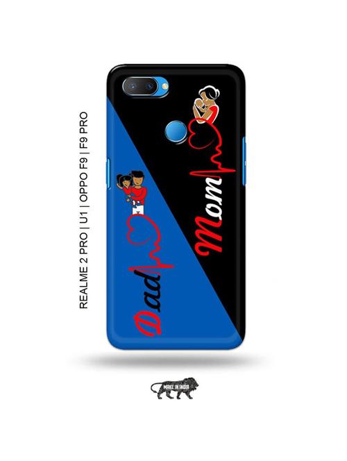 tweakymod designer printed hard case | mom dad back cover compatible with realme 2 pro, realme u1, oppo f9, oppo f9 pro - 18976619 - Very Small Image - 1
