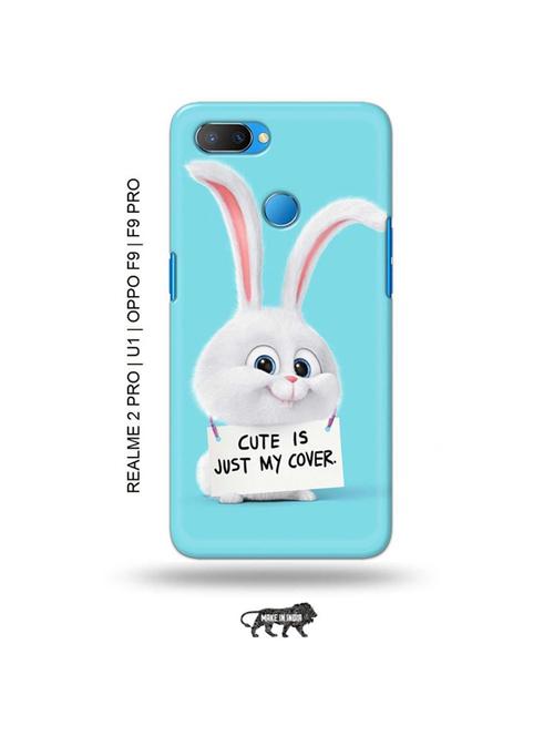 tweakymod designer printed hard case | cute is my cover back cover compatible with realme 2 pro, realme u1, oppo f9, oppo f9 pro - 18976688 - Very Small Image - 1