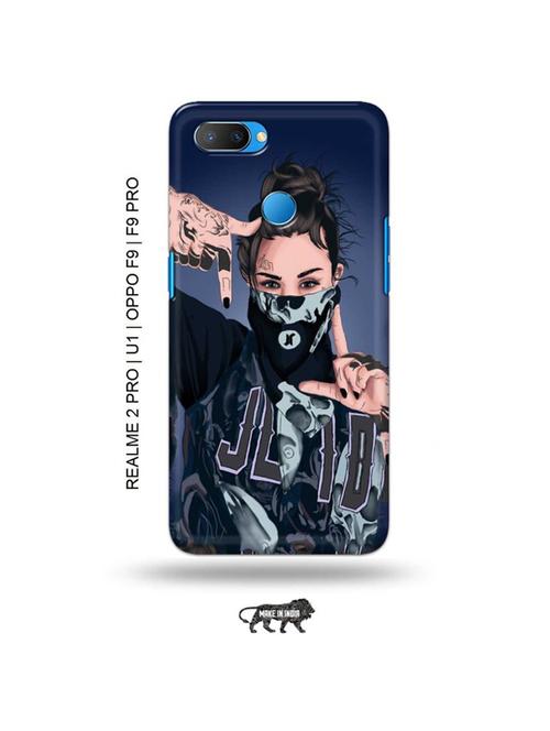 tweakymod designer printed hard case | funky girl back cover compatible with realme 2 pro, realme u1, oppo f9, oppo f9 pro - 18976692 - Very Small Image - 1