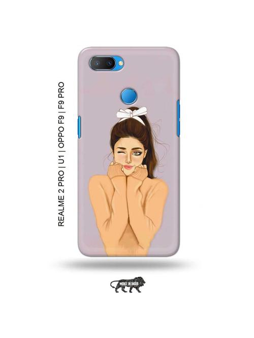 cozy girl back cover compatible with realme 2 pro, realme u1, oppo f9, oppo f9 pro - 18976709 - Very Small Image - 1