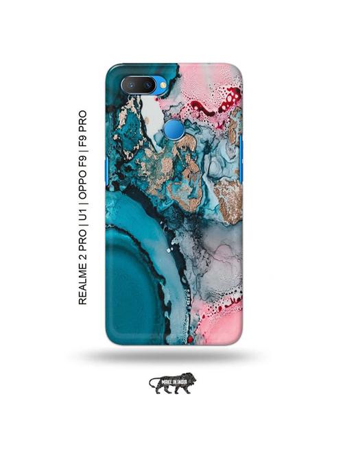 tweakymod designer printed hard case | colour marble back cover compatible with realme 2 pro, realme u1, oppo f9, oppo f9 pro - 18976724 - Very Small Image - 1