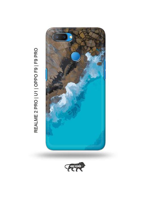 rock water back cover compatible with realme 2 pro, realme u1, oppo f9, oppo f9 pro - 18976729 - Very Small Image - 1