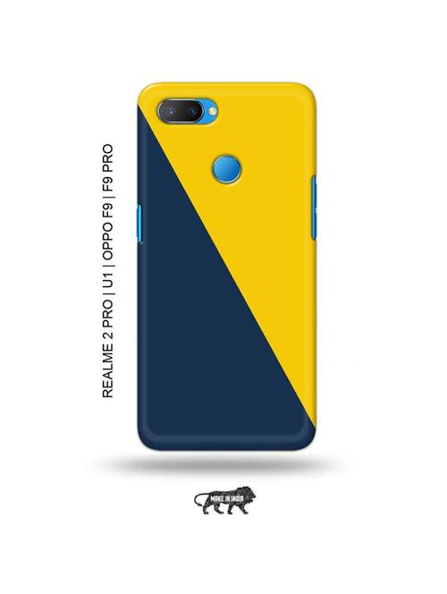 tweakymod designer printed hard case | yellow blue back cover compatible with realme 2 pro, realme u1, oppo f9, oppo f9 pro - 18976734 - Very Small Image - 1