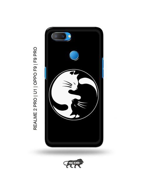 tweakymod designer printed hard case | ninja cat back cover compatible with realme 2 pro, realme u1, oppo f9, oppo f9 pro - 18976765 - Very Small Image - 1