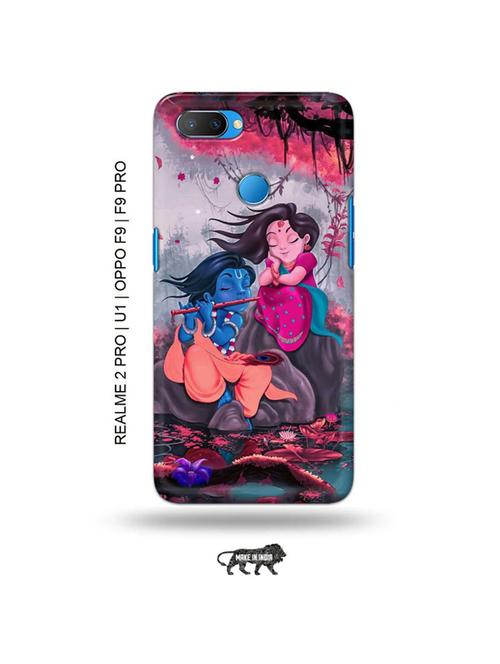 radha krishna back cover compatible with realme 2 pro, realme u1, oppo f9, oppo f9 pro - 18976778 - Very Small Image - 1