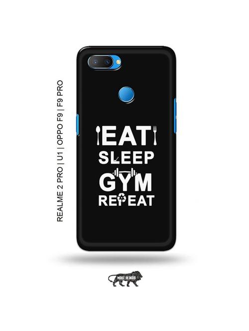 tweakymod designer printed hard case | gym workout back cover compatible with realme 2 pro, realme u1, oppo f9, oppo f9 pro - 18976794 - Very Small Image - 1