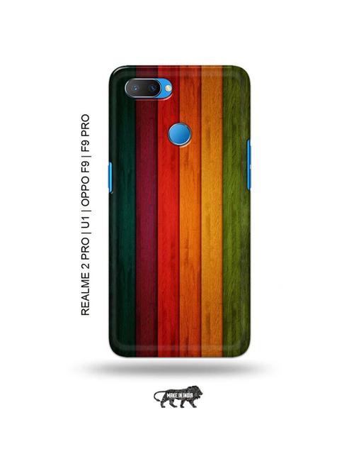 tweakymod designer printed hard case | wooden strips back cover compatible with realme 2 pro, realme u1, oppo f9, oppo f9 pro - 18976812 - Very Small Image - 1