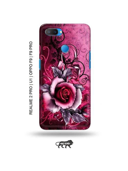 flowers back cover compatible with realme 2 pro, realme u1, oppo f9, oppo f9 pro - 18976842 - Very Small Image - 1