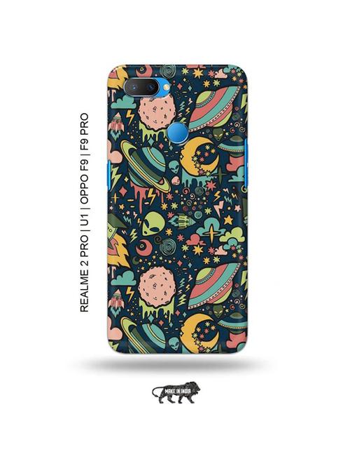tweakymod designer printed hard case | ufo dope back cover compatible with realme 2 pro, realme u1, oppo f9, oppo f9 pro - 18976858 - Very Small Image - 1