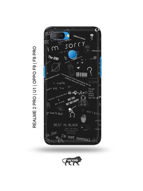 tweakymod designer printed hard case | nerdy sorry back cover compatible with realme 2 pro, realme u1, oppo f9, oppo f9 pro - 18976863 - Very Small Image - 1