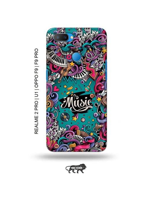 tweakymod designer printed hard case | music back cover compatible with realme 2 pro, realme u1, oppo f9, oppo f9 pro - 18976869 - Very Small Image - 1