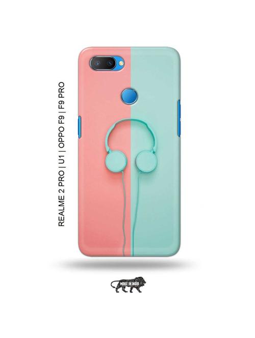 tweakymod designer printed hard case | hipster headset back cover compatible with realme 2 pro, realme u1, oppo f9, oppo f9 pro - 18976872 - Very Small Image - 1