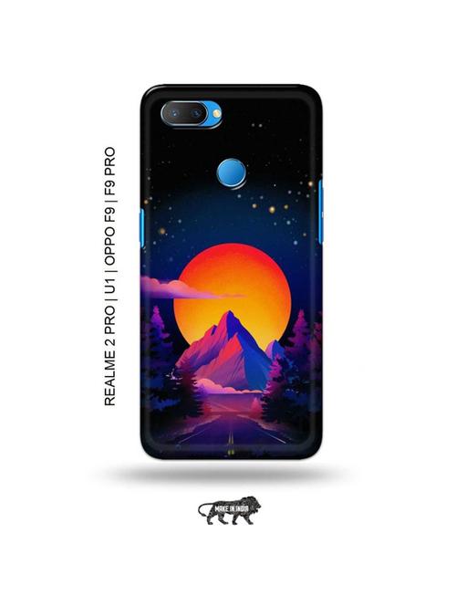 tweakymod designer printed hard case | mountain back cover compatible with realme 2 pro, realme u1, oppo f9, oppo f9 pro - 18976881 - Very Small Image - 1