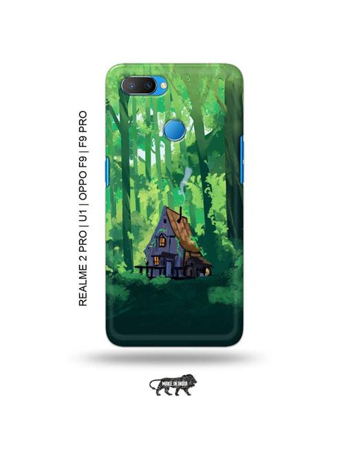 tweakymod designer printed hard case | forest house back cover compatible with realme 2 pro, realme u1, oppo f9, oppo f9 pro - 18976883 - Very Small Image - 1