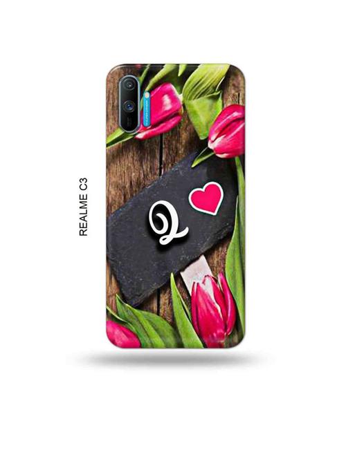 flower letter q back cover compatible with realme c3 - 18976886 - Very Small Image - 1
