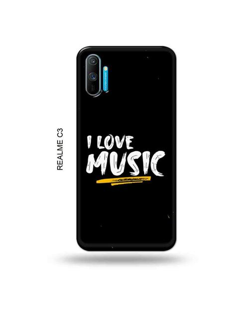 tweakymod designer printed hard case | i love music back cover compatible with realme c3 - 18976991 - Very Small Image - 1
