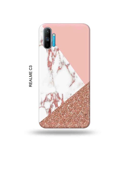 tweakymod designer printed hard case | glitter marble back cover compatible with realme c3 - 18977006 - Very Small Image - 1