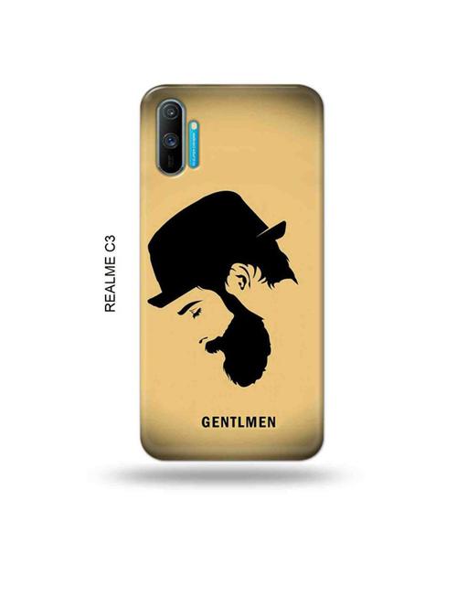 tweakymod designer printed hard case | gentleman back cover compatible with realme c3 - 18977071 - Very Small Image - 1