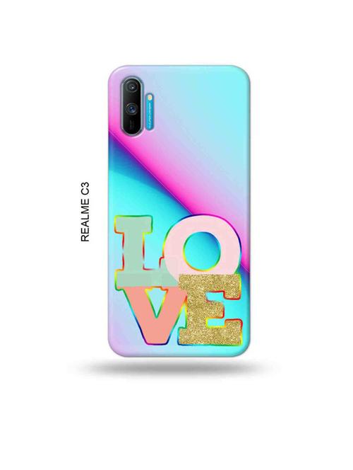 tweakymod designer printed hard case | love design back cover compatible with realme c3 - 18977119 - Very Small Image - 1