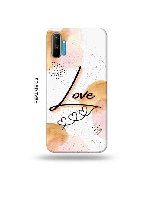 tweakymod designer printed hard case | love back cover compatible with realme c3 - 18977132 - Very Small Image - 1