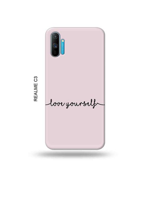 tweakymod designer printed hard case | love yourself back cover compatible with realme c3 - 18977137 - Very Small Image - 1