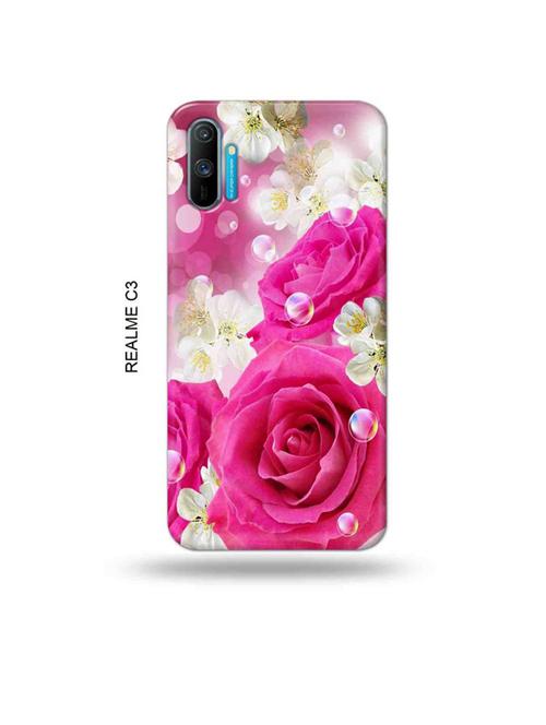 tweakymod designer printed hard case | flowers back cover compatible with realme c3 - 18977159 - Very Small Image - 1