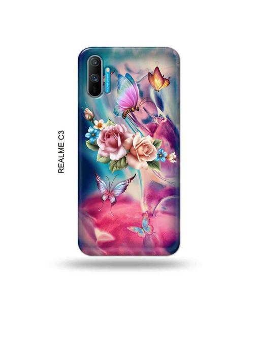 tweakymod designer printed hard case | flowers back cover compatible with realme c3 - 18977163 - Very Small Image - 1