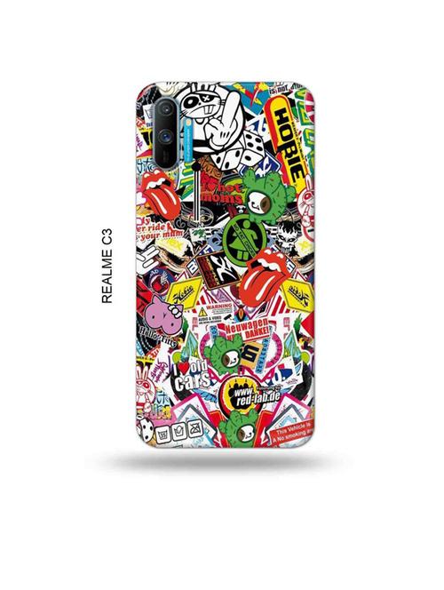 travel dope back cover compatible with realme c3 - 18977172 - Very Small Image - 1