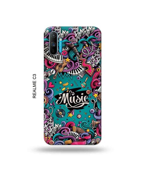 tweakymod designer printed hard case | music back cover compatible with realme c3 - 18977185 - Very Small Image - 1